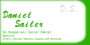 daniel sailer business card